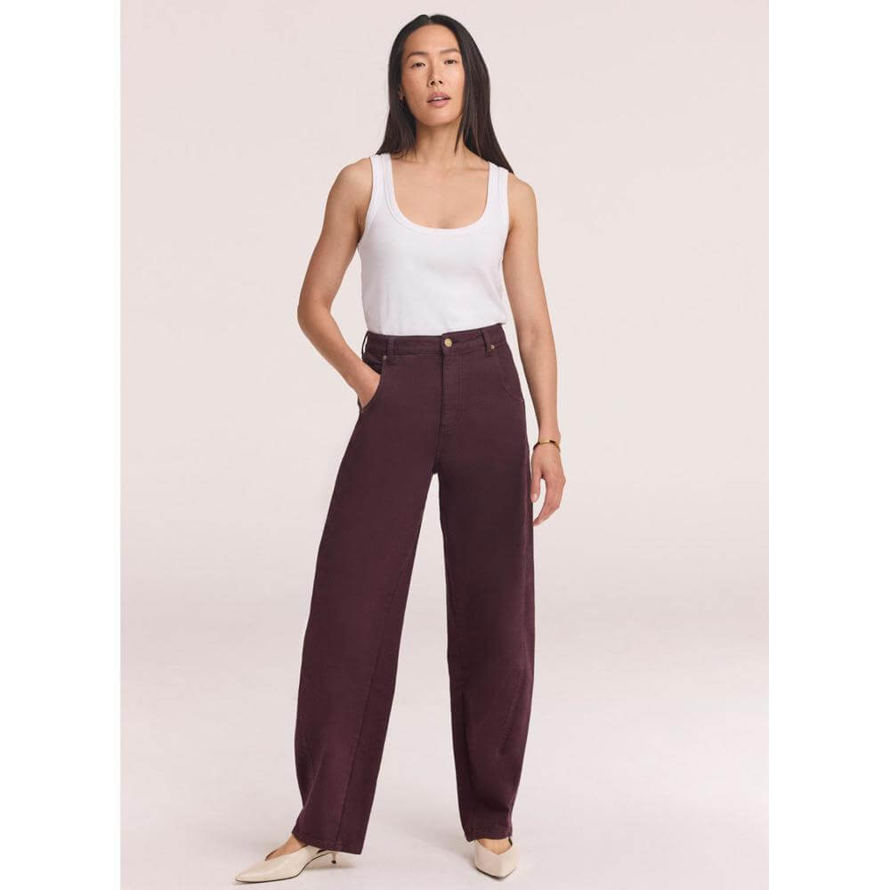 Mint Velvet Burgundy Relaxed Ultimate Barrel Le